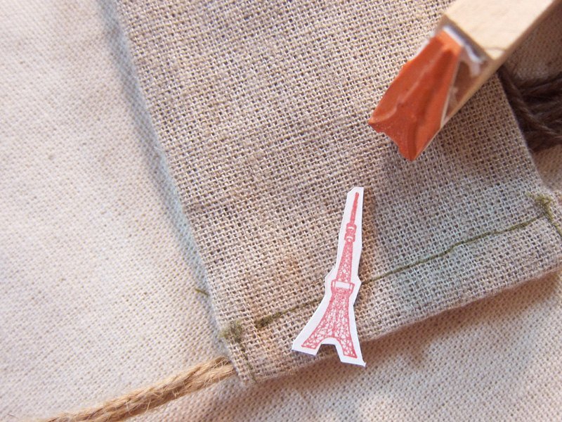 | 印章 | 编号411 东京铁塔 - 其他 - 木头 红色