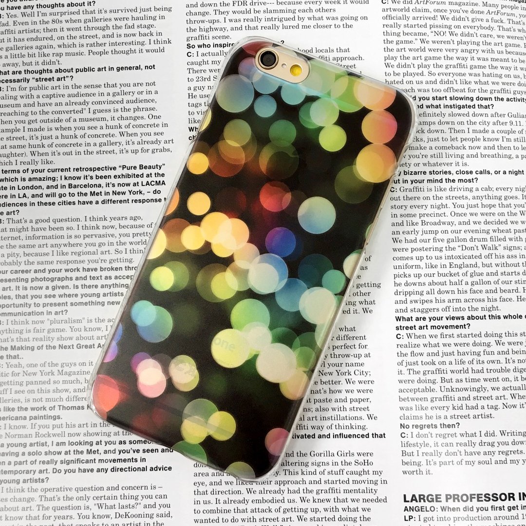 香港原创设计 彩色光影透明图案 iPhone X,  iPhone 8,  iPhone 8 Plus, iPhone 7, iPhone 7 Plus, iphone 6/6S , iphone 6/6S PLUS, Samsung Galaxy Note 7 透明手机壳 - 其他 - 塑料 