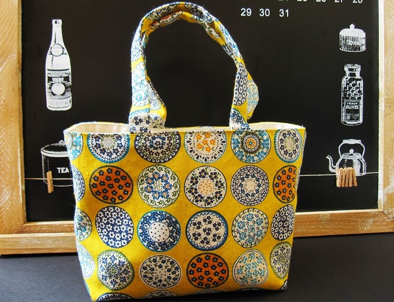 古典美学 手提袋 - 手提包/手提袋 - 其他材质 黄色