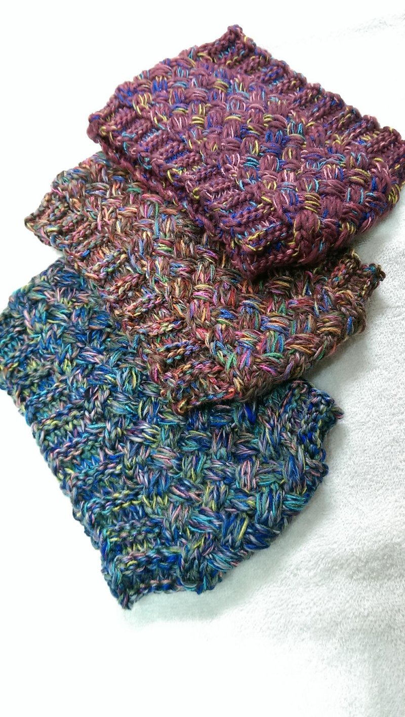 Lan 手作针织发带(花纱) - 发饰 - 其他材质 多色