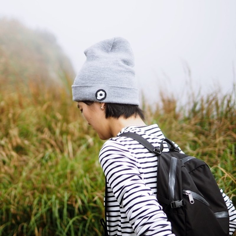 HANCHOR 反折毛帽 - 帽子 - 其他材质 灰色