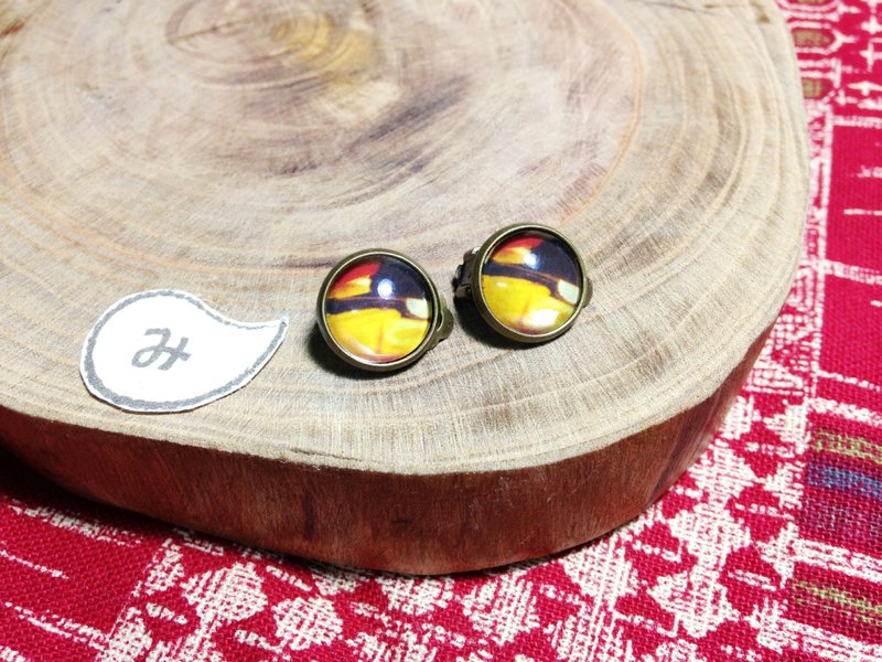 【 耳环 】越前小姐的秘密*可改夹式 - 耳环/耳夹 - 其他金属 黄色