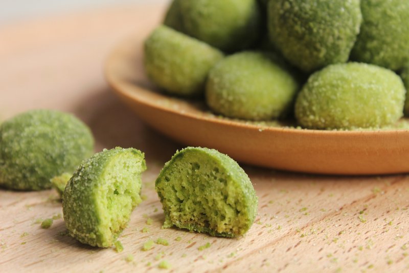 【Apie烘焙研究中心】手工宇治抹茶风味奶油球/210g±10% - 手工饼干 - 新鲜食材 绿色