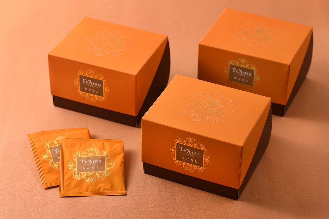 【Te'Amo 红茶专卖店】茶包盒系列 - 东方美人 (15入) - 茶 - 其他材质 橘色