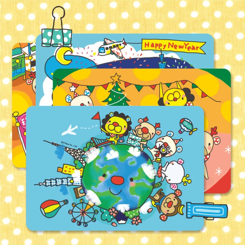 《Balloon》明信片-七款一组 - 卡片/明信片 - 纸 红色