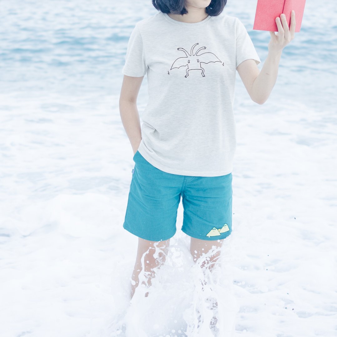 三头龙 / 短袖 T - shirt - 女装 T 恤 - 其他材质 白色
