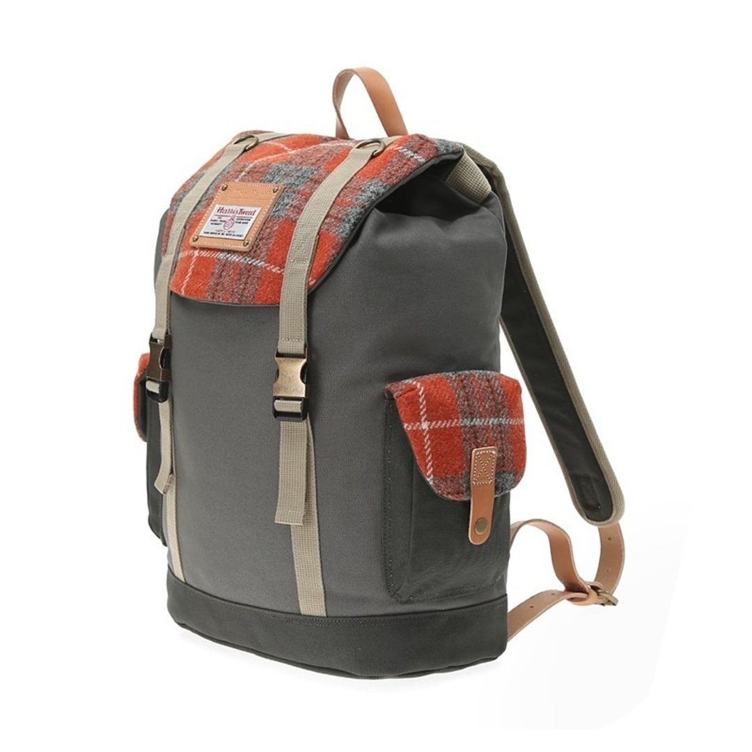 HARRIS TWEED RUCKSACK - ORANGE - 侧背包/斜挎包 - 其他材质 多色