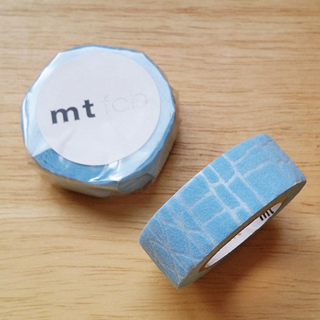 mt 和纸胶带 fab 植绒系列【线(MTFL1P01)】 - 纸胶带 - 纸 蓝色