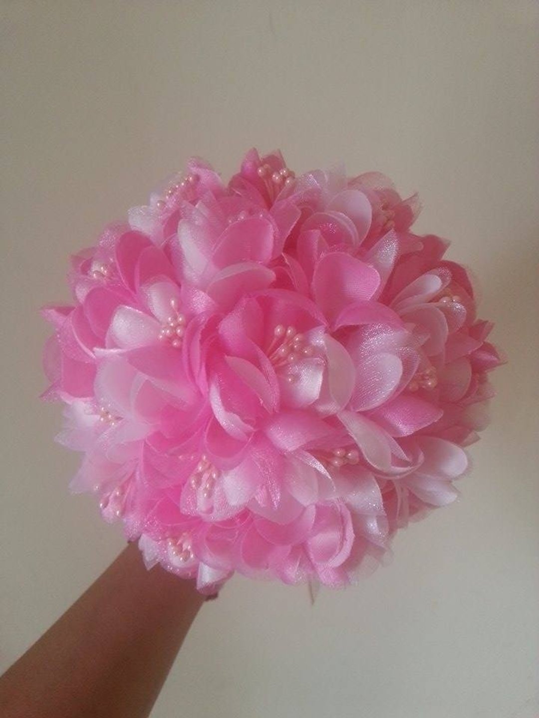 【Wedding】圆满花捧花-小款单色(粉红色) - 其他 - 其他材质 粉红色