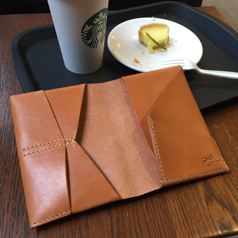 88Tailors 极简- 手工 植鞣革护照夹-只剩皮革本色 - 护照夹/护照套 - 真皮 咖啡色