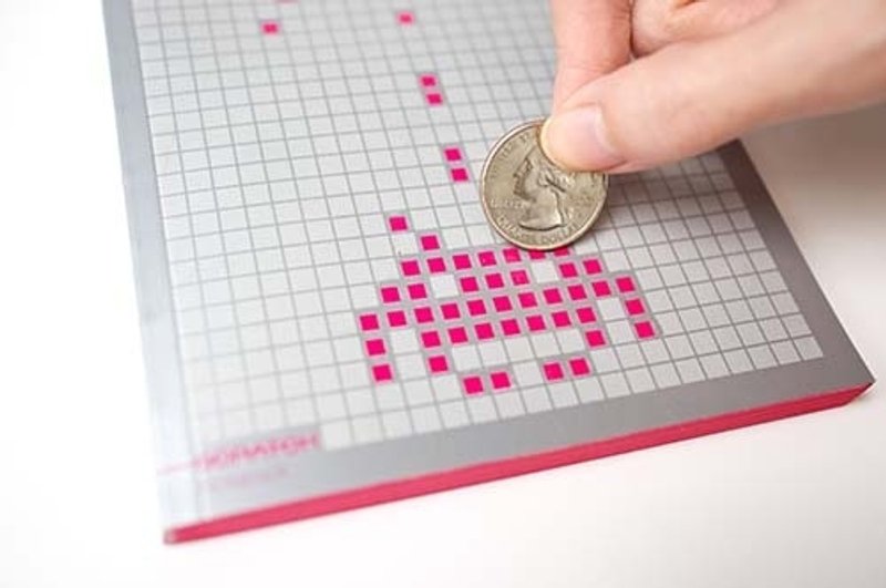 SCRATCH NOTE 耶诞新年交换礼物/ 刮刮笔记本－桃红 - 笔记本/手帐 - 纸 粉红色