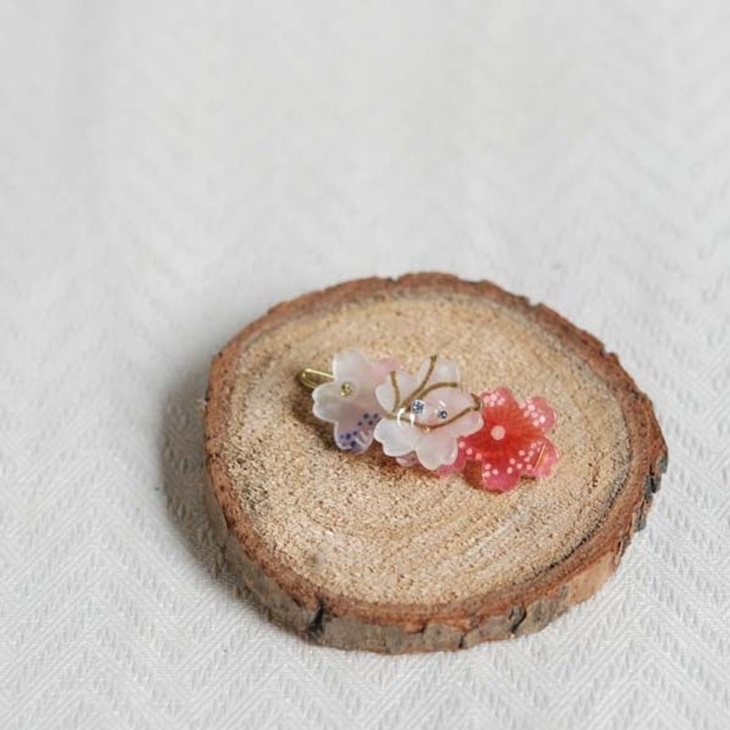 樱柔,小樱,小侧夹,浏海夹一对-白 - 发饰 - 压克力 白色