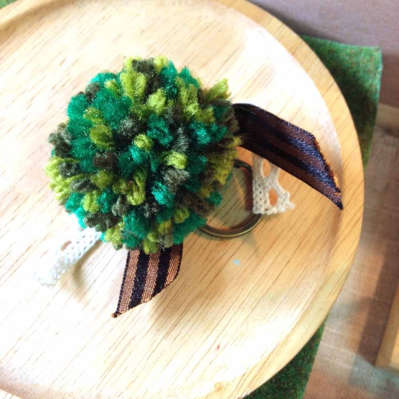 WaWu 加购商品 - 礼物小毛球 (缤纷绿) - 钥匙链/钥匙包 - 其他材质 绿色