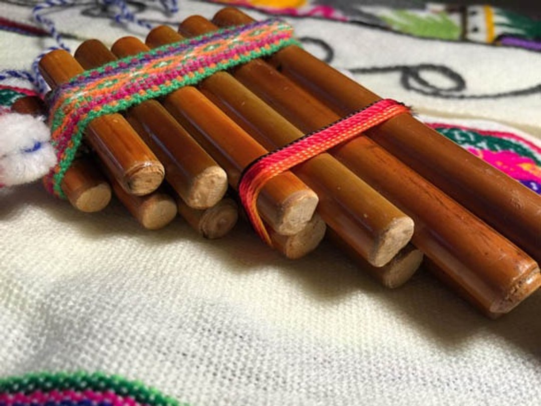祕鲁传统乐器 Panpipes - 其他 - 竹 金色