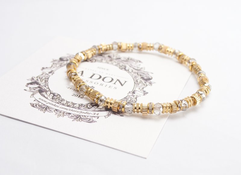 // La Don // 【中世纪-黄铜-金色琴弦】 - 手链/手环 - 其他金属 金色