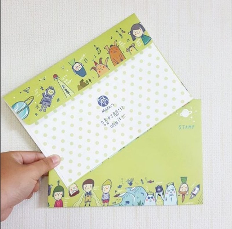 Magai's 大的信封袋 - 信封/信纸 - 纸 绿色