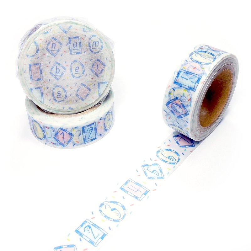 数字 / 右手超人纸胶带 - 纸胶带 - 纸 白色