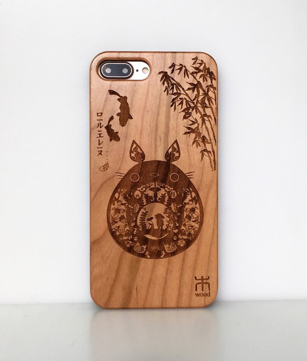【免費客制】iPhone 17系列手機殼 iPhone木手機殼 實木 龍貓 - 手机壳/手机套 - 木头 
