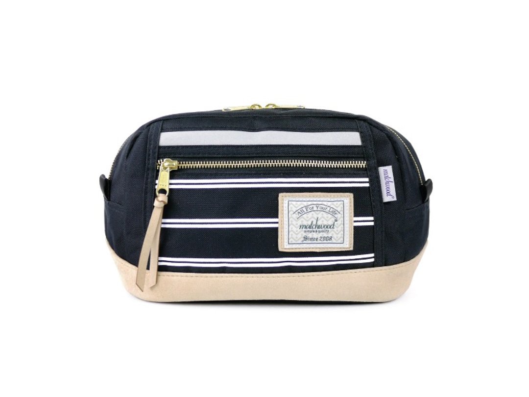 火柴木设计 Matchwood Density 腰包 侧背包 斜背包 胸前包 条纹黑色款 Density 3M Waist Bag - 侧背包/斜挎包 - 防水材质 黑色