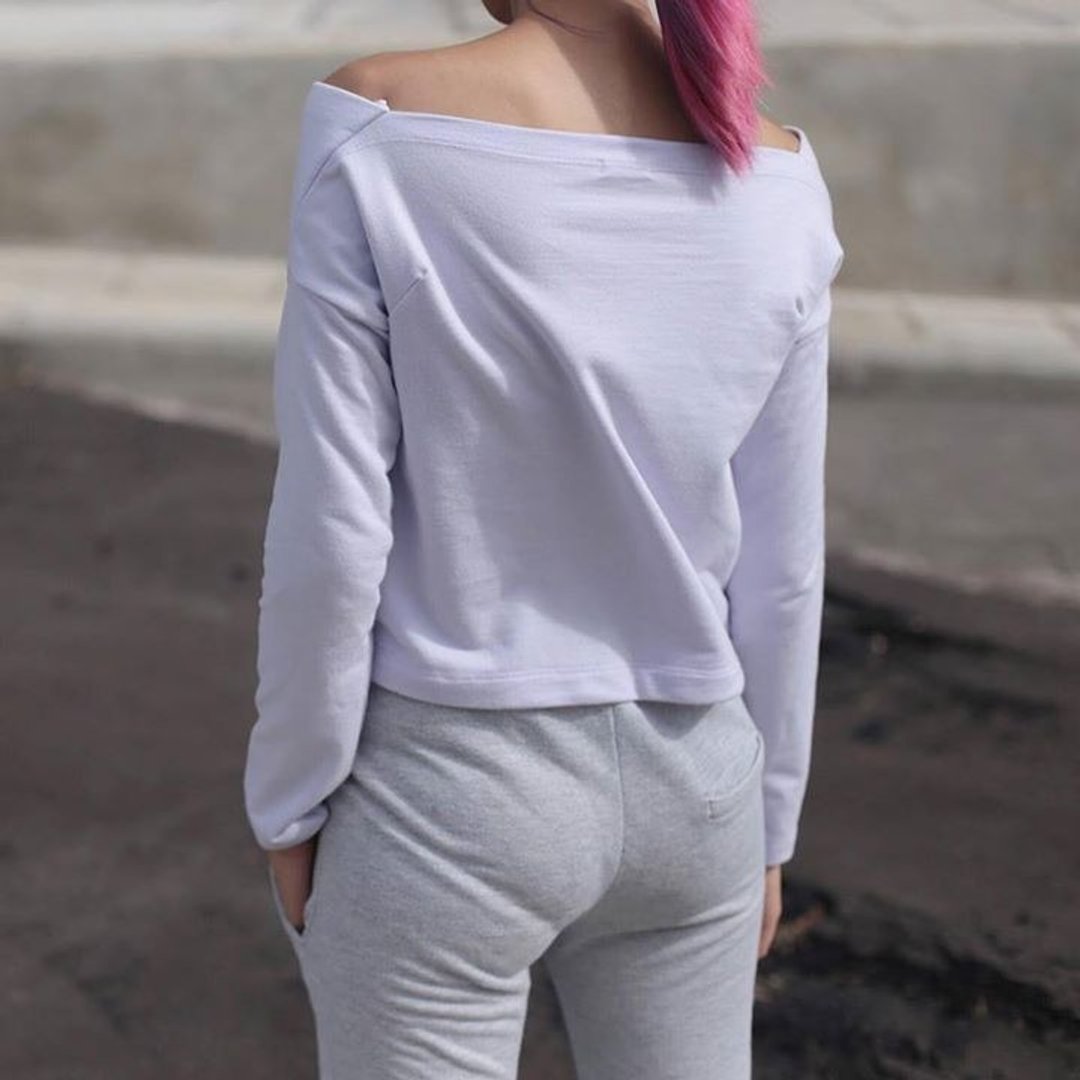 泡泡糖小姐的薰衣草色平口上衣 (Parfait Top (Lavender)) - 女装上衣 - 其他材质 紫色