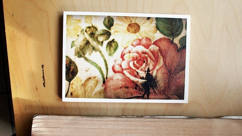 OldNew Lady-摄影明信片【古典玫瑰】 M2 - 卡片/明信片 - 纸 红色