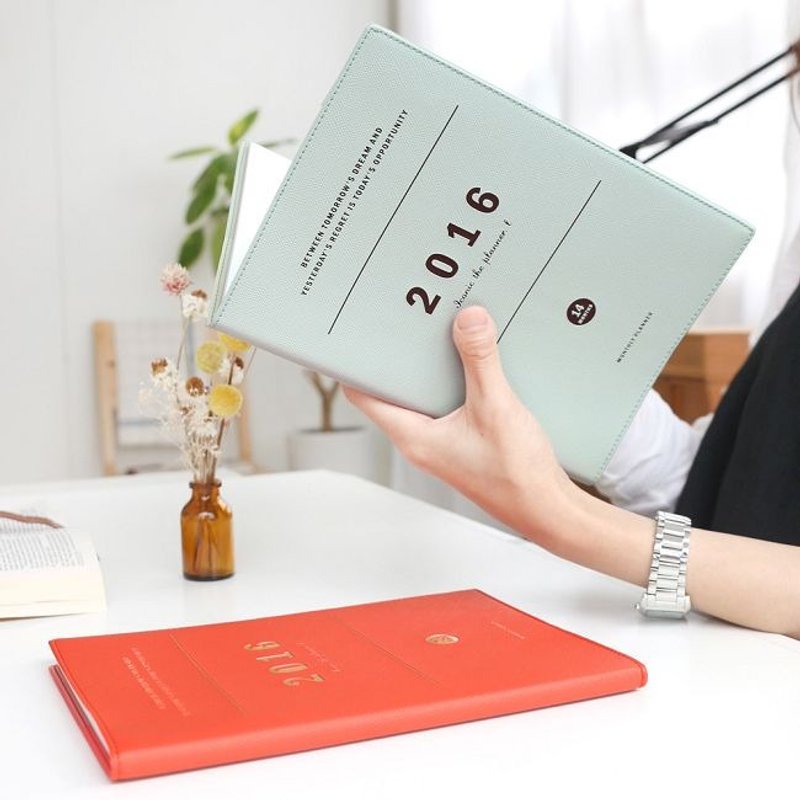 Dessin x Iconic-手帐年历-2016经典随身月志(时效)-L-薄荷绿,ICO84839 - 笔记本/手帐 - 纸 绿色