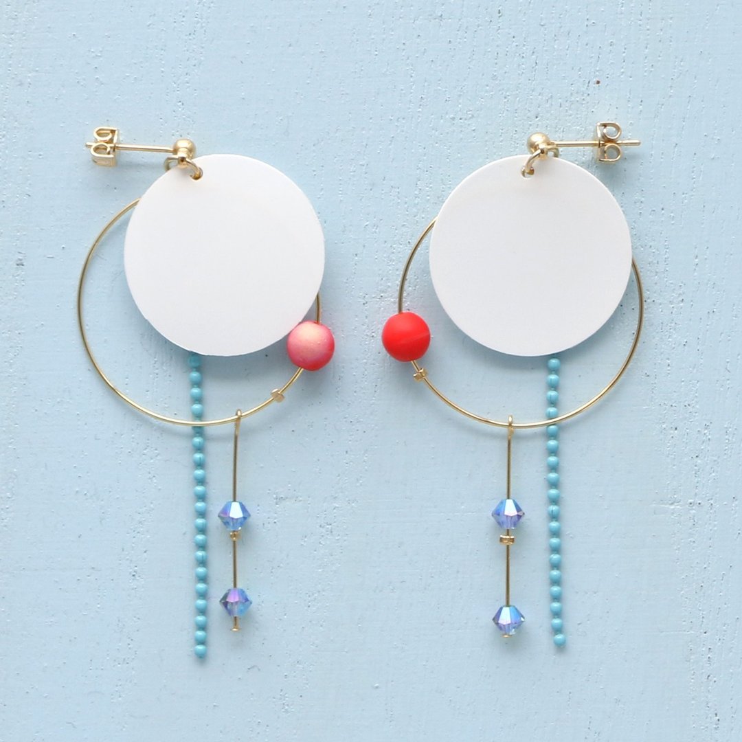 [Worship] Earrings - 耳环/耳夹 - 其他材质 白色