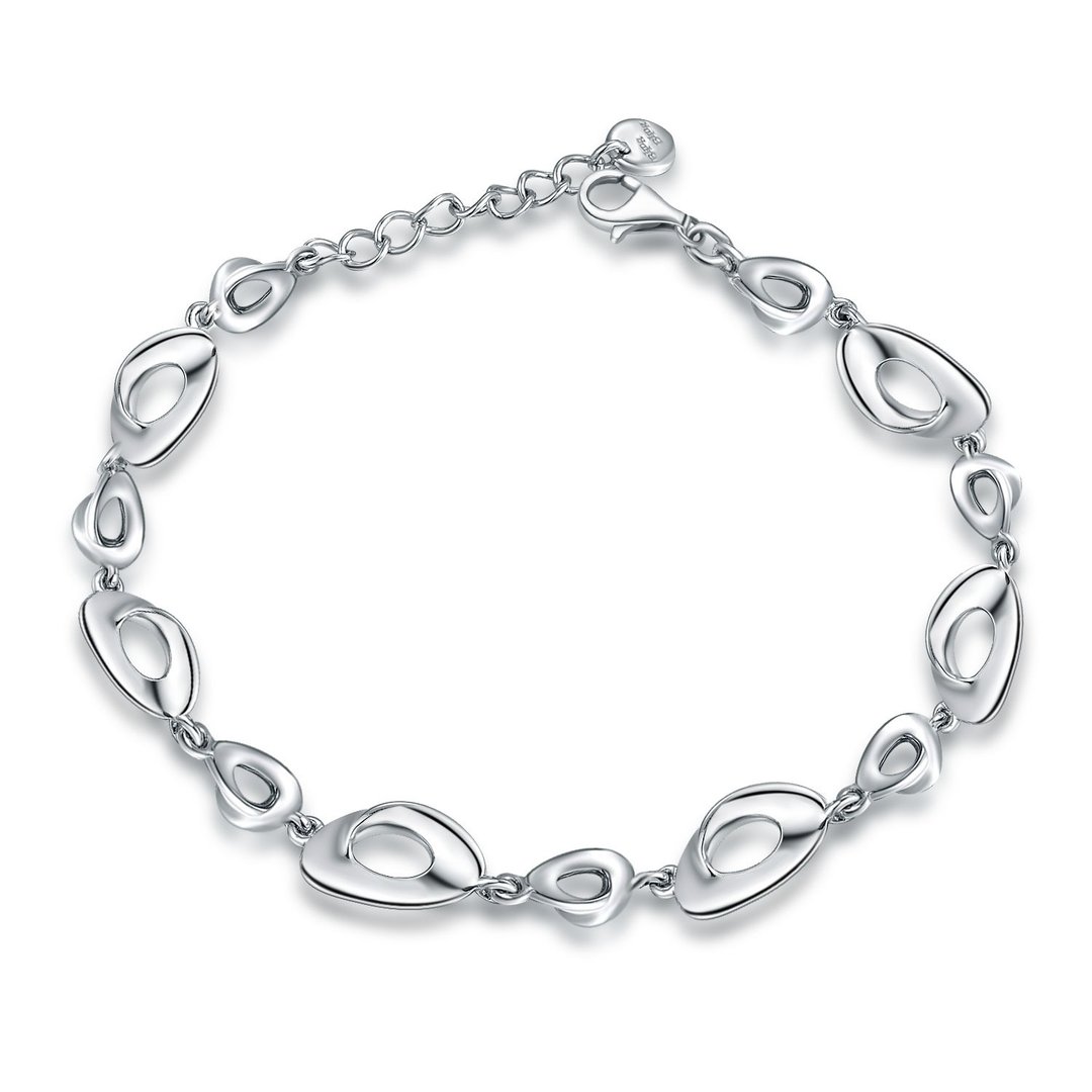 香港设计 BLING BLING 925银镀铂金 手链 新颖无限 - 手链/手环 - 其他金属 灰色