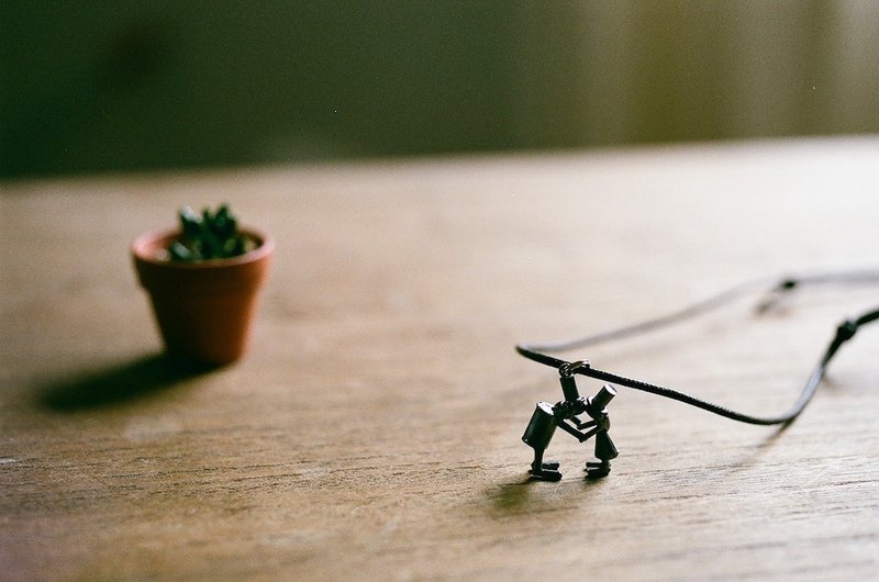 Love forever.  - 项链 - 其他金属 黑色