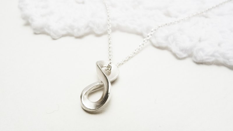 无限发发发－符号银饰系列。 - 锁骨链 - 其他金属 白色