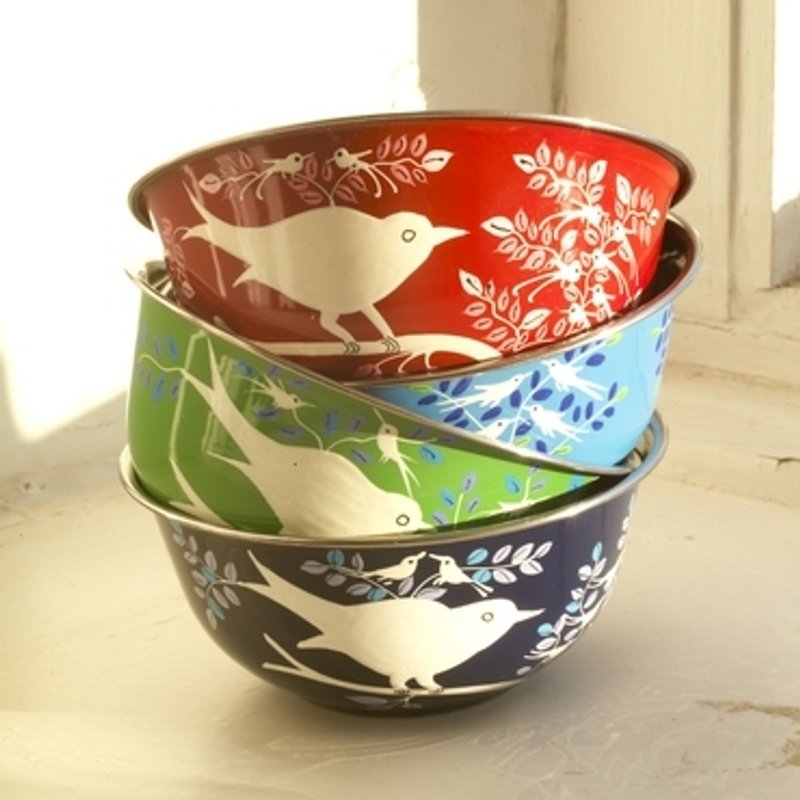 Eva Hand Painted Bowls 不锈钢手绘碗 - 碗 - 其他金属 
