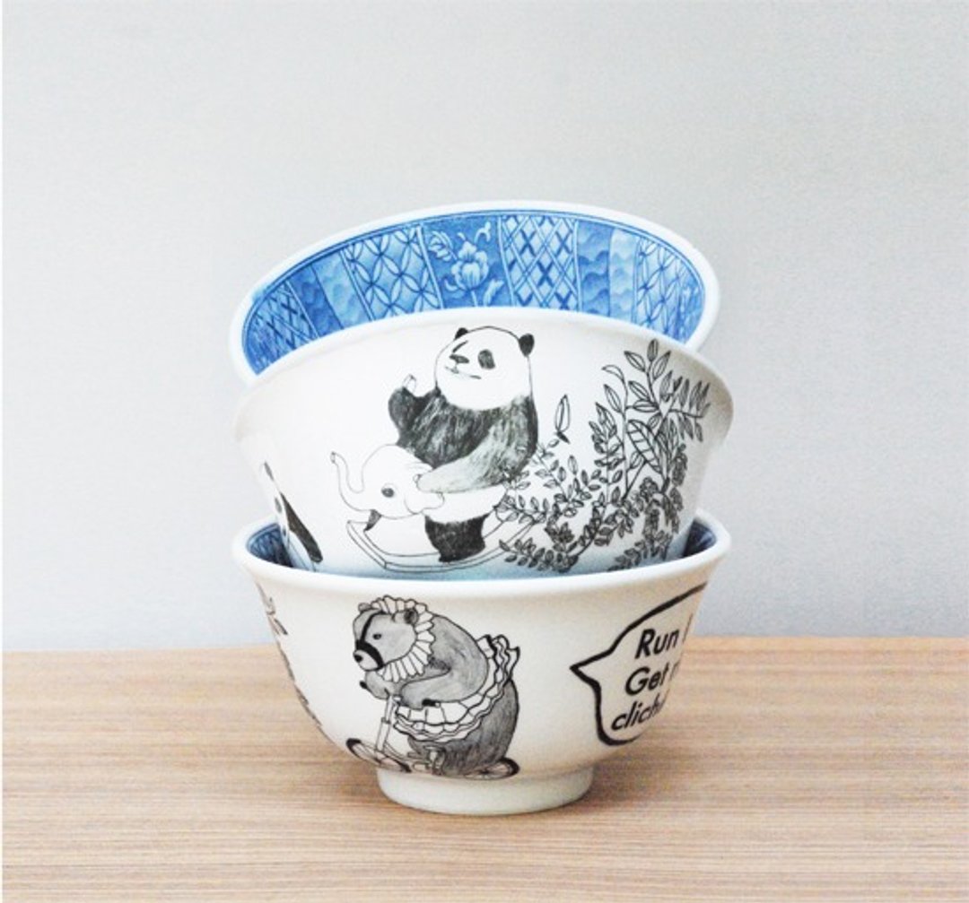 <当下最美好>系列 汤碗 / 嘿！熊快跑(单件) bowl - 碗 - 其他材质 