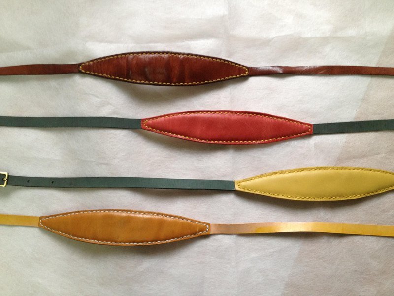 降落伞*相机背带 - 证件套/卡套 - 真皮 红色