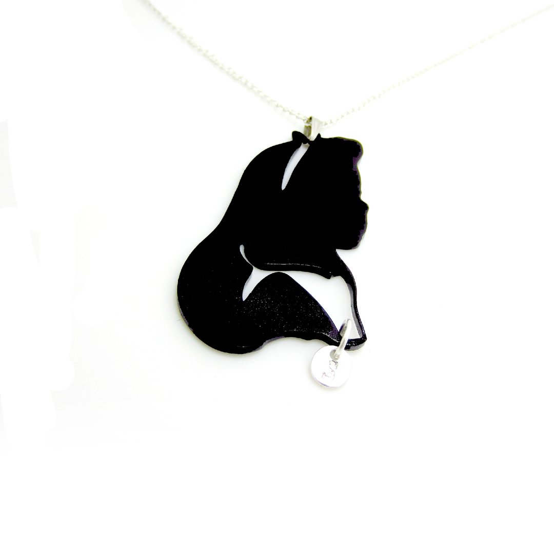 • StandOn • 爱丽丝剪影项链 x Alice Necklace - 项链 - 塑料 黑色