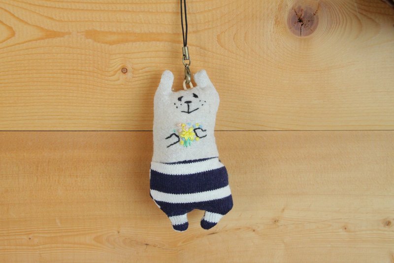 muuchan strap embroidery ver - 吊饰 - 其他材质 蓝色