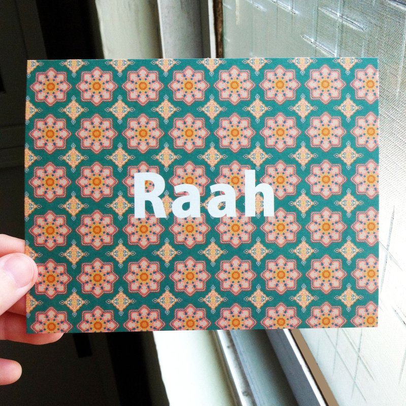 Raah路以 - 卡片/明信片 - 纸 绿色