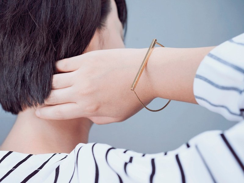 几何哲学 *手环 - 手链/手环 - 其他金属 咖啡色