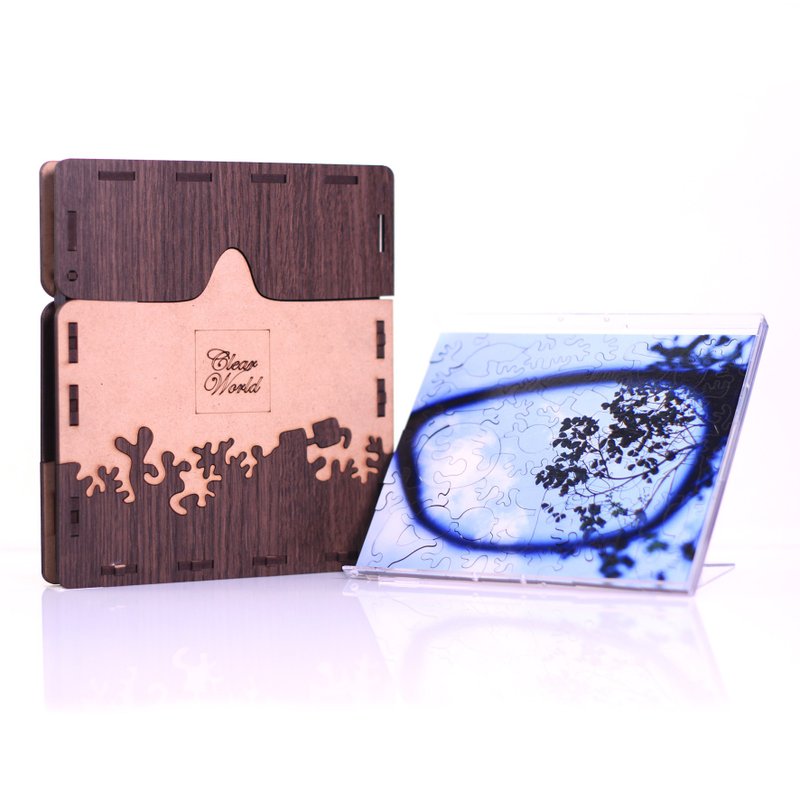 65P木质拼图_清晰世界 - 木工/竹艺/纸艺 - 木头 蓝色