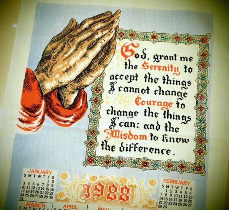 1988 美国早期布面月历 God bless you - 其他 - 其他材质 蓝色