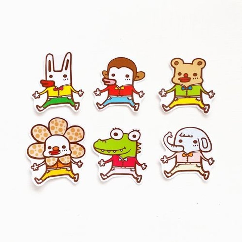 1212玩乐设 计逗趣到处贴 防水贴纸- 我们都是好朋友! - 贴纸 - 纸 多色