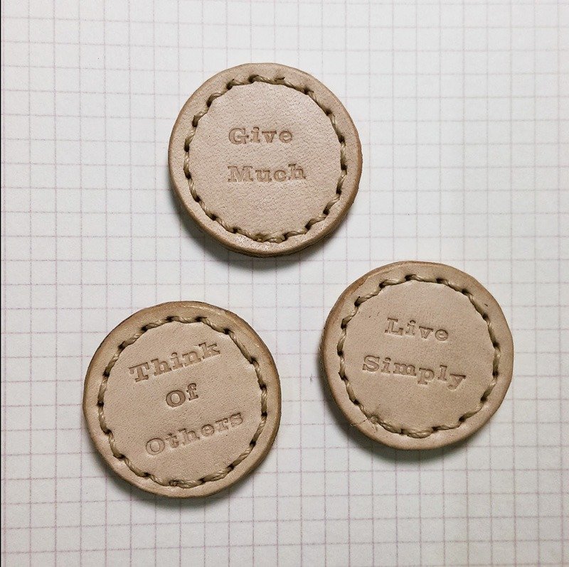 回忆吸铁(3颗组合） - 冰箱贴/磁贴 - 真皮 橘色