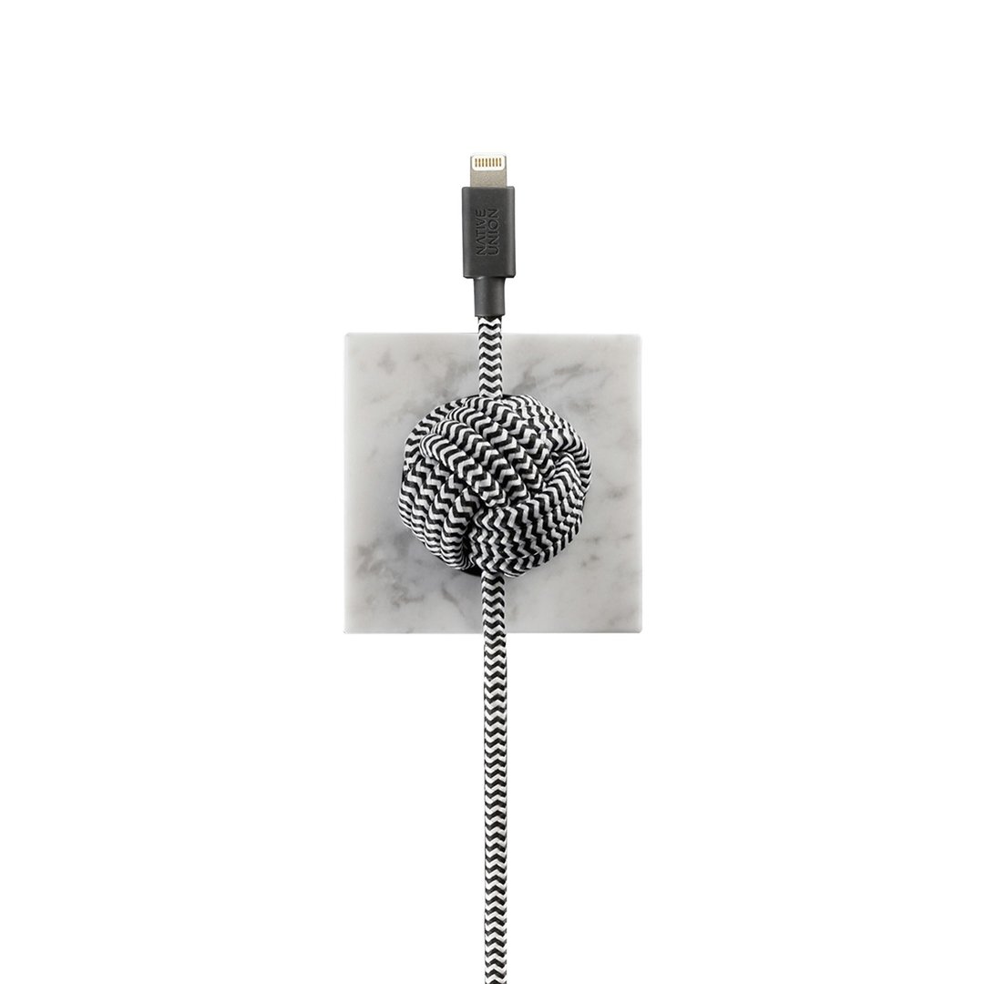 Native Union 斑马纹Night Cable&大理石基座 白4895200410843 - 其他 - 其他材质 白色
