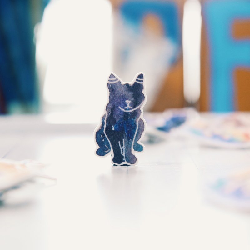 小徽章杭州认识的黑猫兄弟 - 胸针 - 其他材质 黑色