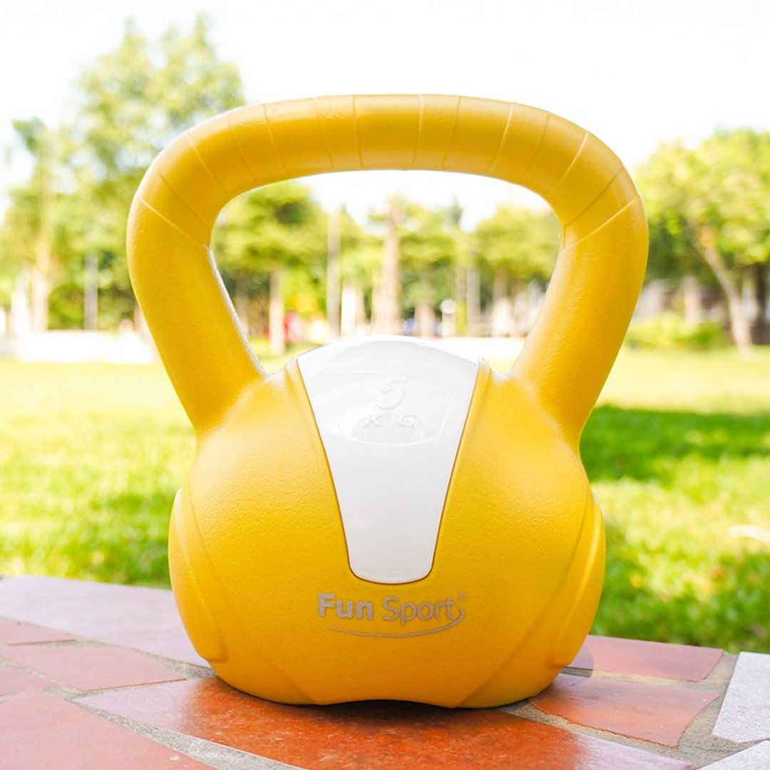 Fun Sport 5公斤 壶铃kettlebell(黄) - 运动/健身用品 - 塑料 黄色