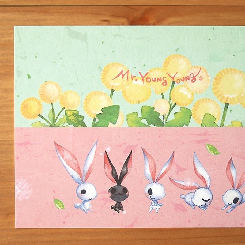 明信片-蒲公英 - 卡片/明信片 - 纸 粉红色