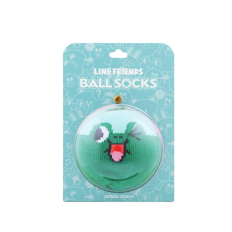 LINE FRIENDS球袜_啾咪雷纳德 - 袜子 - 其他材质 绿色