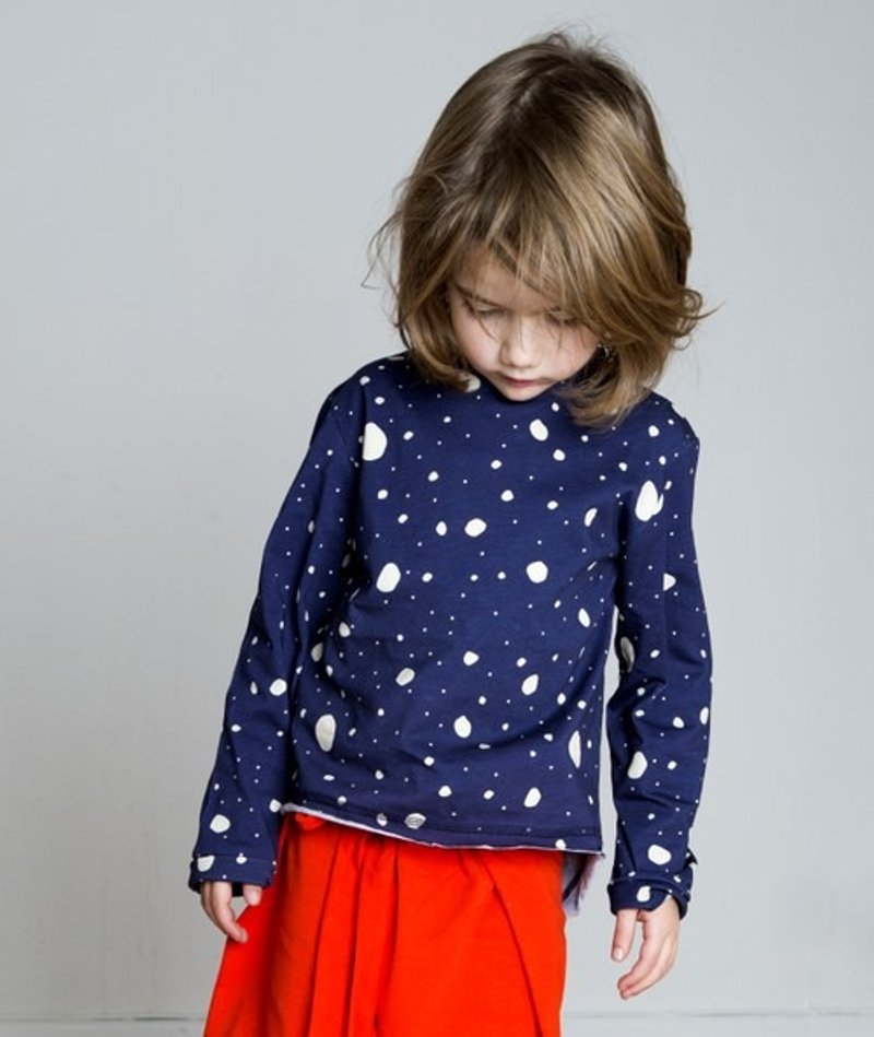 2014秋冬 koolabah 满版白色点点有机棉T - 其他 - 棉．麻 蓝色