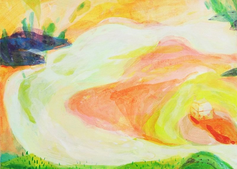 散步的节奏 - 卡片/明信片 - 其他材质 橘色