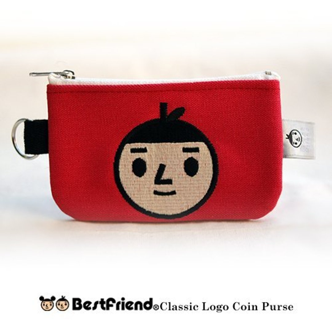 【BestFriend】BoyFriend Coin Purse / 钥匙圈零钱包 / 男生头 / 红 - 零钱包 - 棉 红色