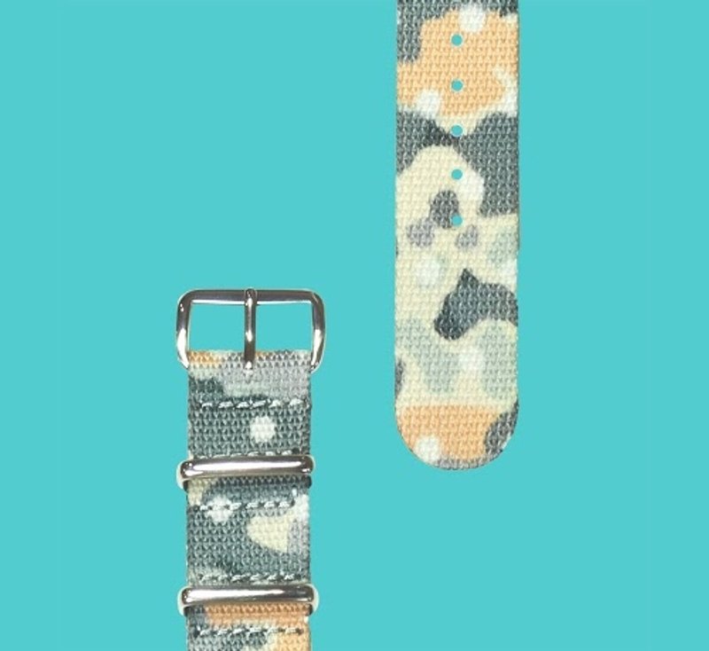 HYPERGRAND - WOODLAND CAMO NATO STRAP军用表带 (银) - 女表 - 其他材质 多色